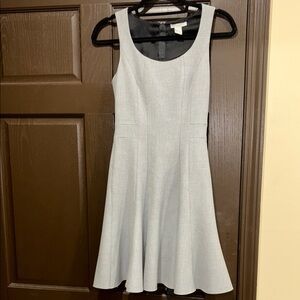 H&M White Sleeveless A-Line Mini Dress